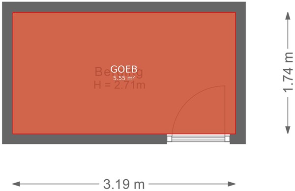 Floorplan - Zuiderzeeboulevard 25, 3751 HC Bunschoten-Spakenburg